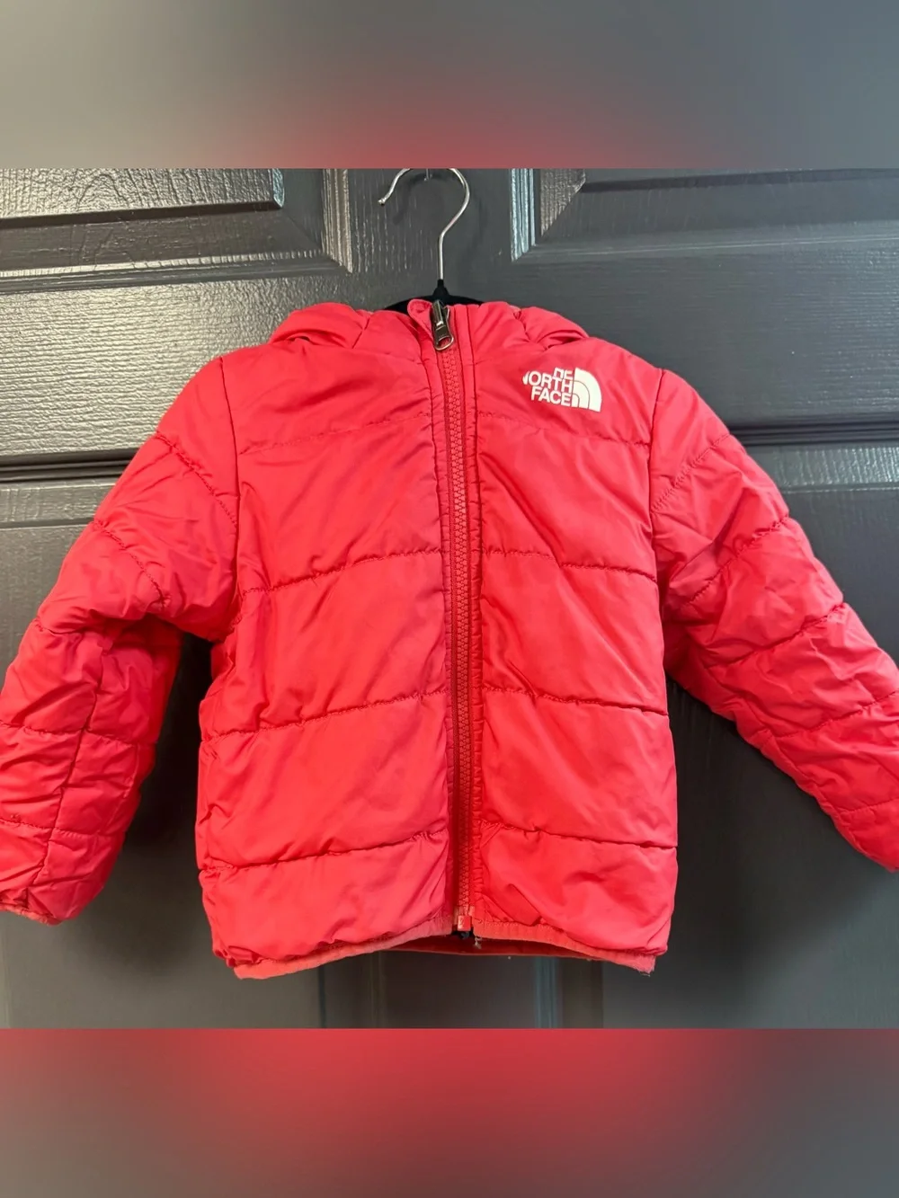 The North Face Kids Floral Packable Jacket - Red Multi Floral Reversible